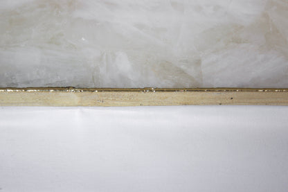 White Agate Wall Clock | Square-4