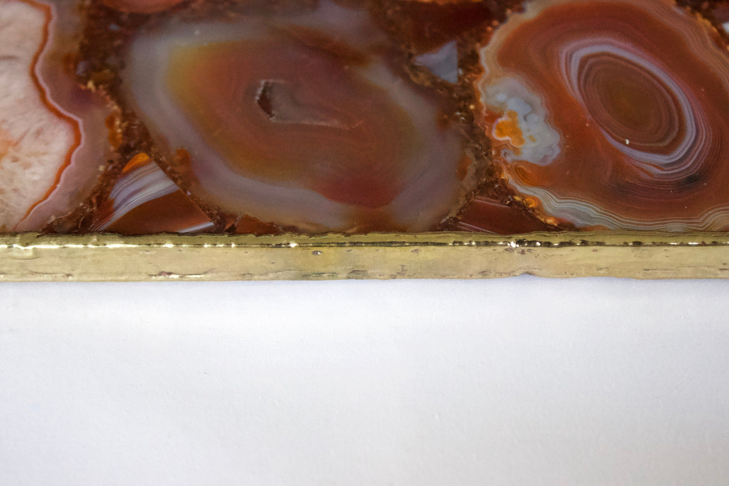 Red Agate Wall Clock | Square-4