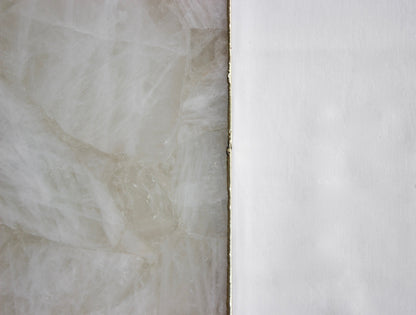 White Agate Wall Clock | Square-3