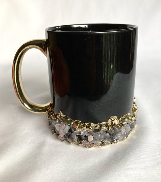 Sediments - Set of 2 Black Ceramic Mugs-0