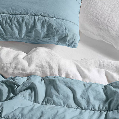 Broad Channel Stitch - Pure Cotton Sateen Quilt Sets-1