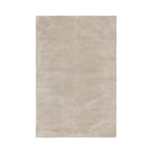 Beige | Solid Color - Handcrafted Rug/Carpet | Pure New Zealand Wool | Hand Tufted | High Pile | High Density | Yarn Dyed-0