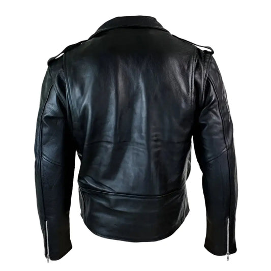 Men’s Brando-Style Retro Biker Jacket