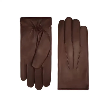 Men’s Brown Lambskin Leather Gloves