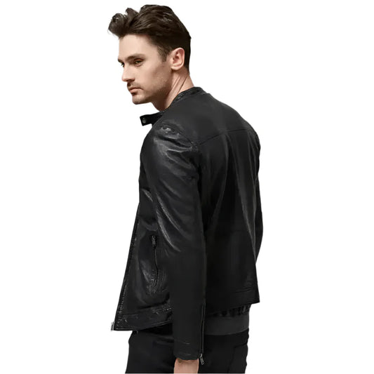 Men’s Classic Black Leather Jacket
