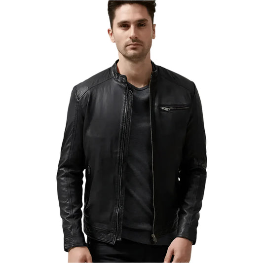 Men’s Classic Black Leather Jacket