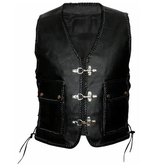 Men’s Native American Style Motorcycle Leather Vest