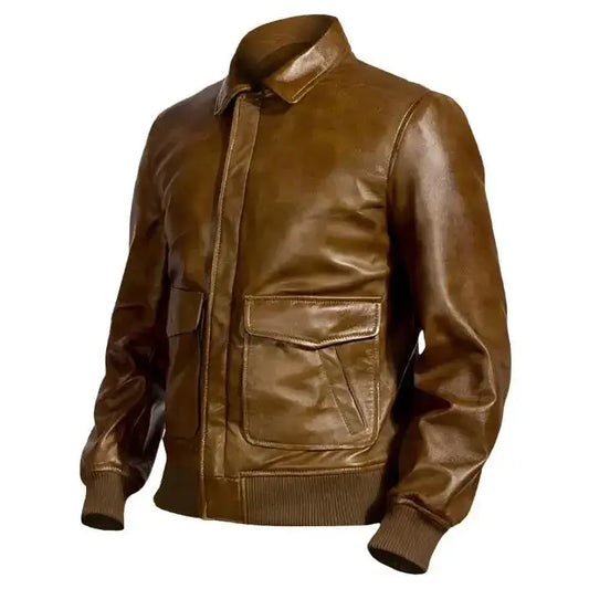 Men’s Traditional Brown Leather Jacket