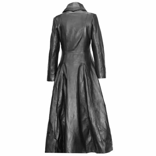 Women’s Midnight Black Leather Coat