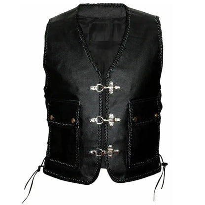 Mens Native American Leather Vest
