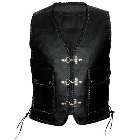 Mens Native American Leather Vest
