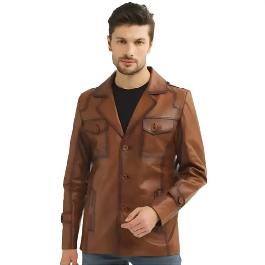 Vintage Leather Biker Jacket