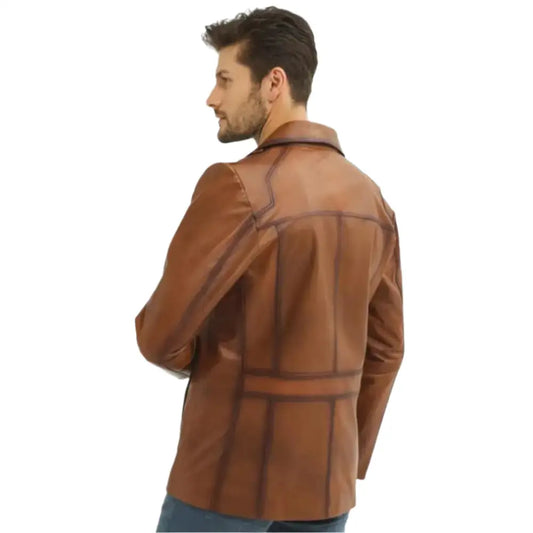 Vintage Leather Biker Jacket